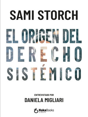 cover image of El origen del derecho sistémico